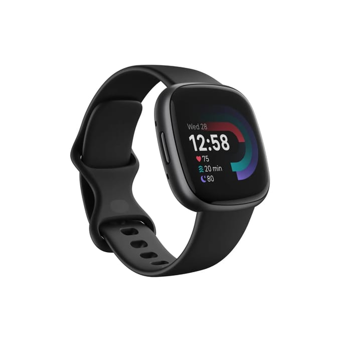 Fitbit Versa 4 - Smartwatch heren en dames - Zwart