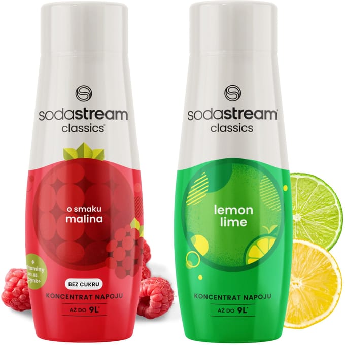 SodaStream Syropen - Malina Zero - Lemon Lime - Geen Suiker - Verfrissend