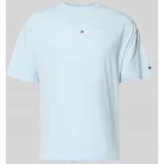 regular fit T-shirt met labelopschrift van puur katoen
