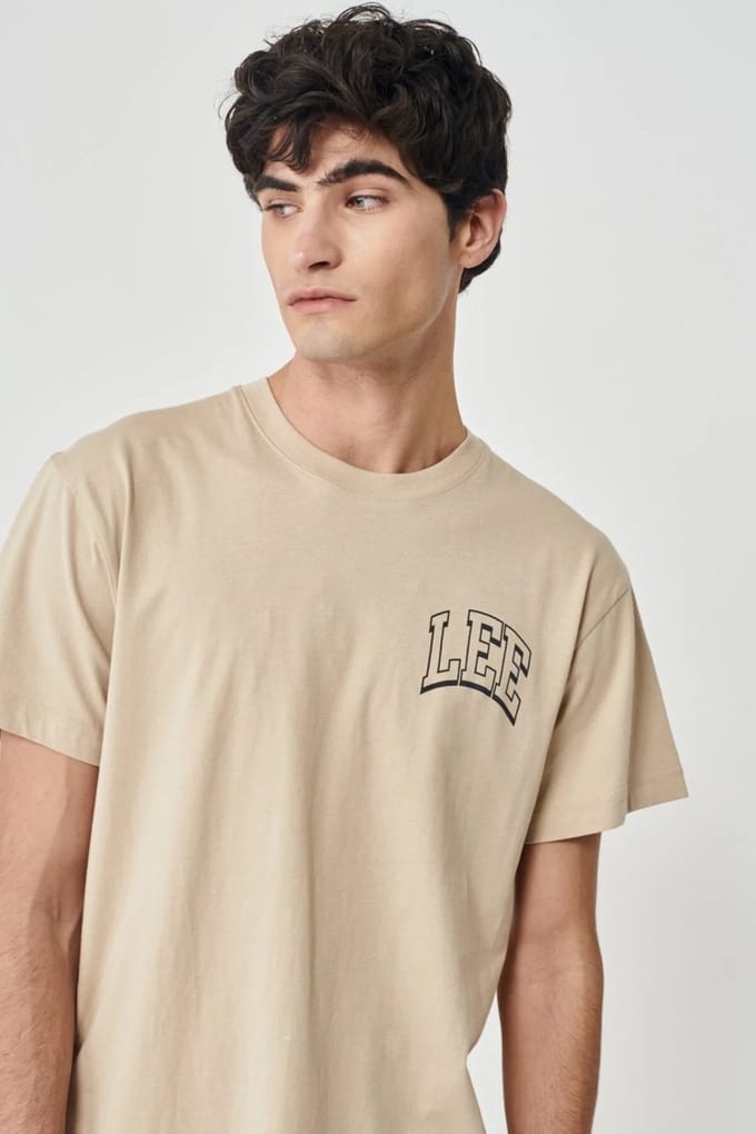 Lee - T-shirt OXFORD TAN - L