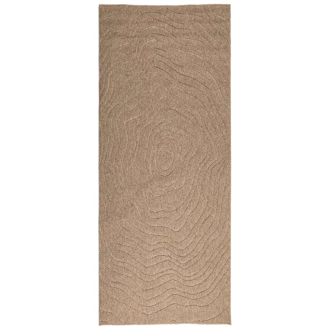 vidaXL - Binnen- - en - buitenkleed - AGIRA - Naturel - 200 - x - 80 - cm - Polyester