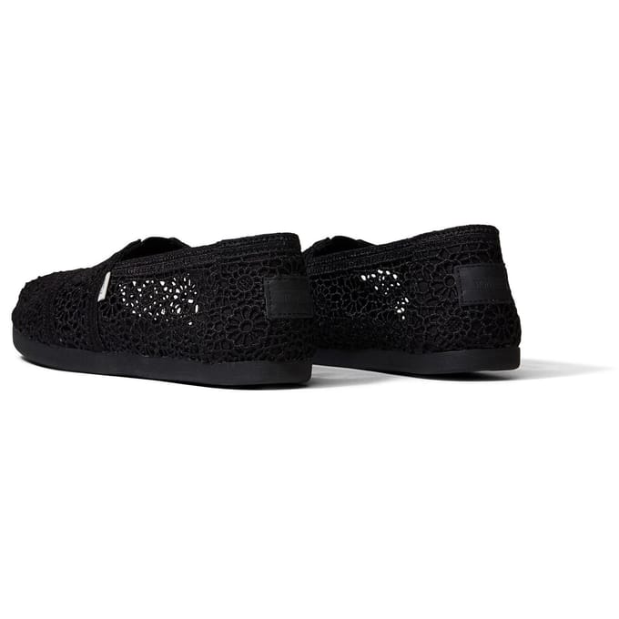 TOMS Alpargata Polyester Zwarte Damesspadrilles