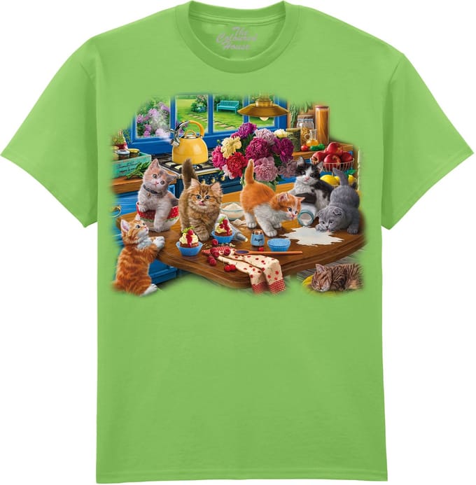 Katten Kittens In The Kitchen The Coloured House T-shirt S