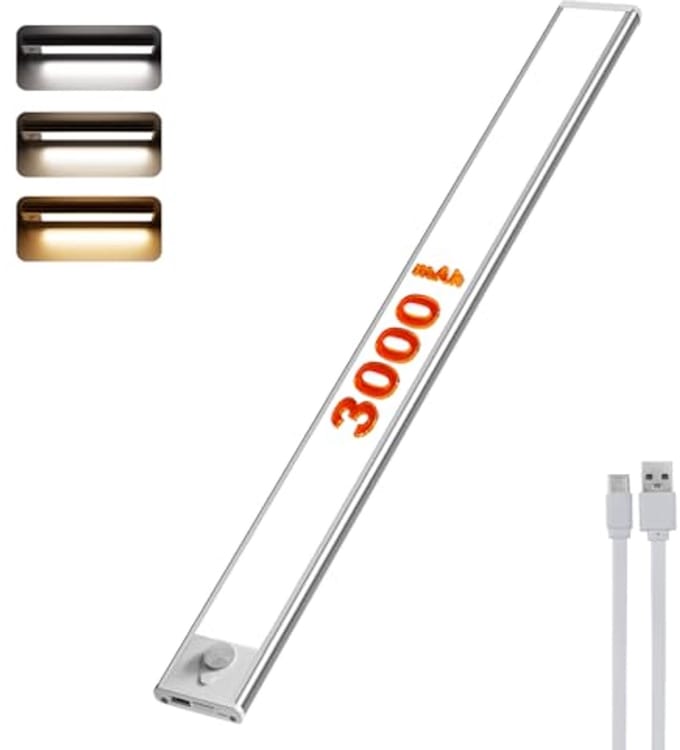 Draadloze LED Onderbouwverlichting met Bewegingssensor en 3 Kleuren, 40 cm