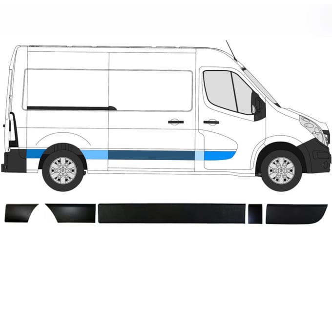 Sierlijsten set voor Opel Movano 2010-2021 / Rechts