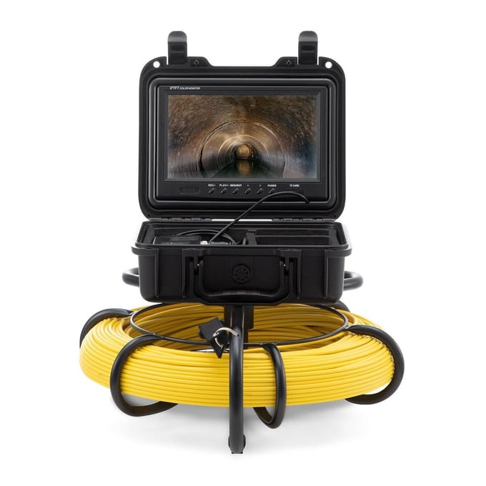 Rioolcamera Pijpinspectiecamera met 512Hz Sonde 9-inch 720p Scherm 300 ft