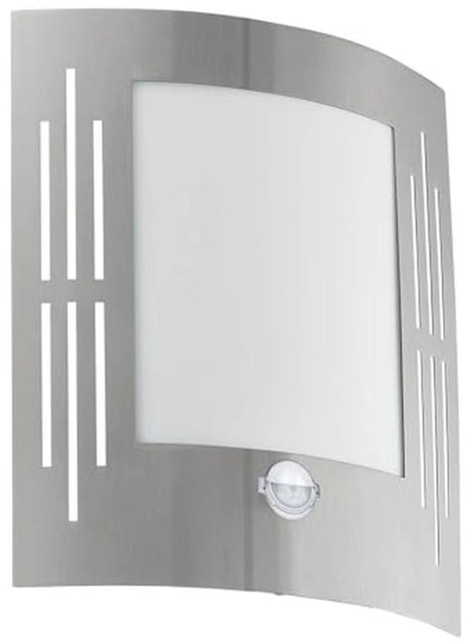 Buitenlamp met Bewegingsmelder en Sensor, Wandlamp van Roestvrij Staal voor Buiten, IP44, E27 Fitting
