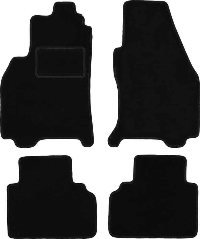 Zwarte velours vloermatten voor: Ford Cougar coupé (1998-2004)