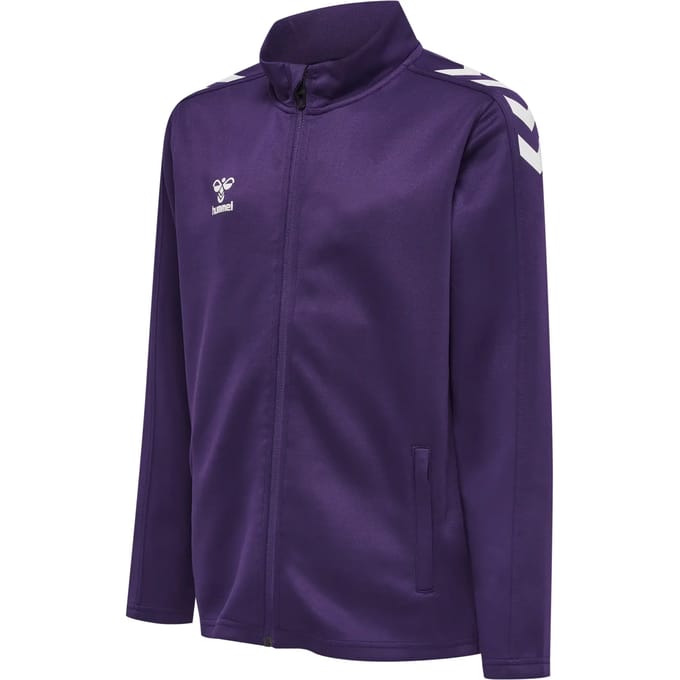 Hummel Kinder Zip Jacke Hmlcore Xk Poly Zip Sweat Kids Acai/White-176