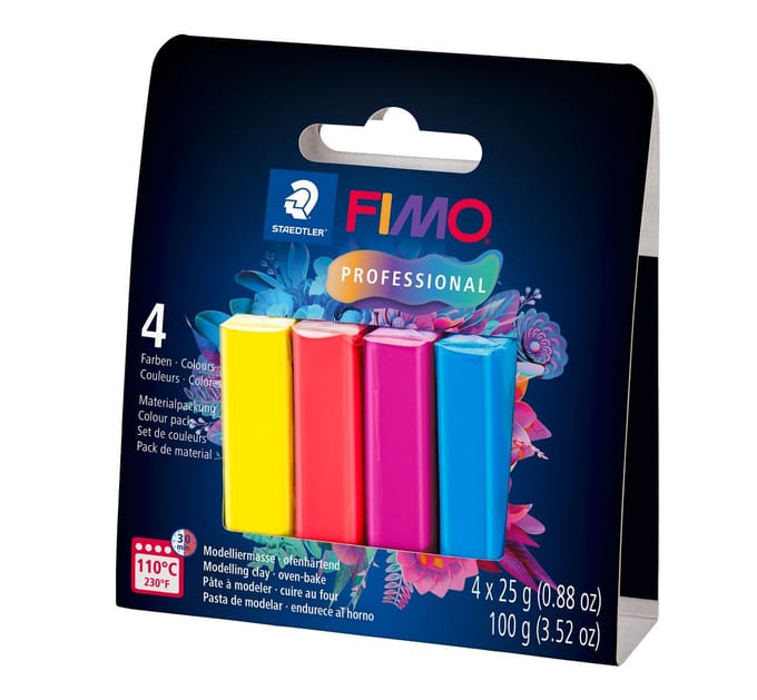 FIMO Professioneel materiaalpakket, 4 kleuren - True Colours