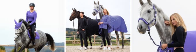 Eskadron SS'24 Dynamic Mesh Dressuurdekje - Purple - Pony