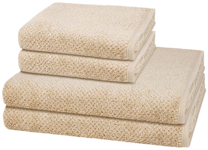 Cawö Sonstiges 2 X handdoek 2 X douchehanddoek - in set 4 pack Pure
