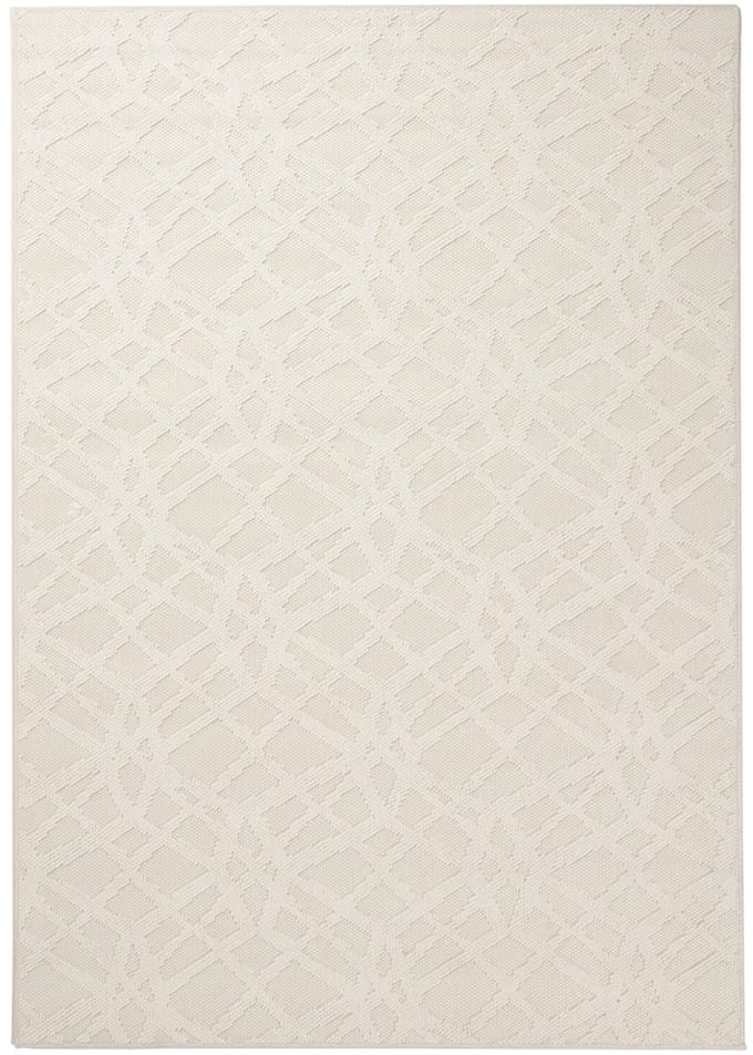 DÉJA Living Vloerkleed 200x290cm - Laagpolig Wit Polypropyleen - Sota