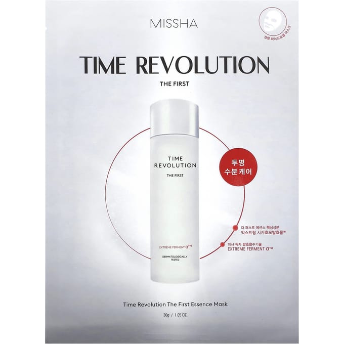 Missha, Time Revolution, Masque Beauté Première Essence, 1 feuille, 30g (1,05 oz) white
