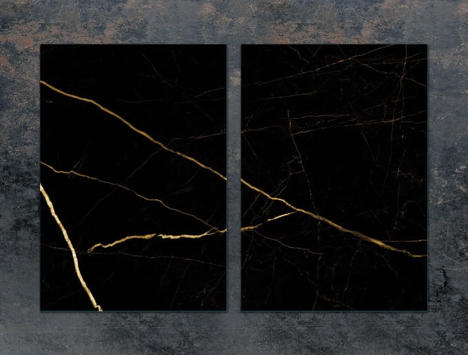 TMK ArtDeko - Snijplank - Glas - 2x35x52 cm - Marmer