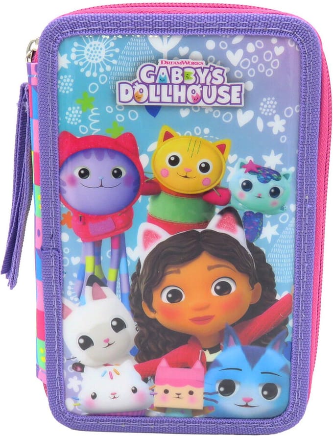 Gabby's Dollhouse - Etui - Gevuld - 3 Lagen - 39 stuks