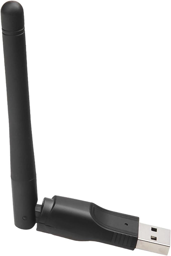 Wifi Adapter - Netwerk Dongle - Internet Verbinding - Afneembare Antenne - USB - Zwart