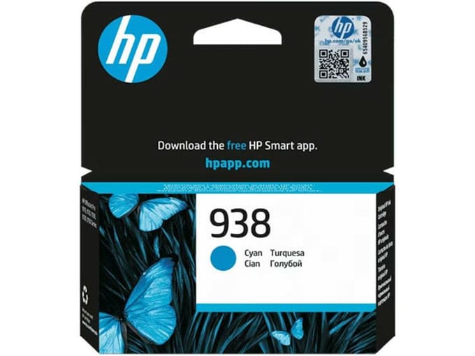 HP Inktcartridge 938 (4S6X5PE) Cyaan