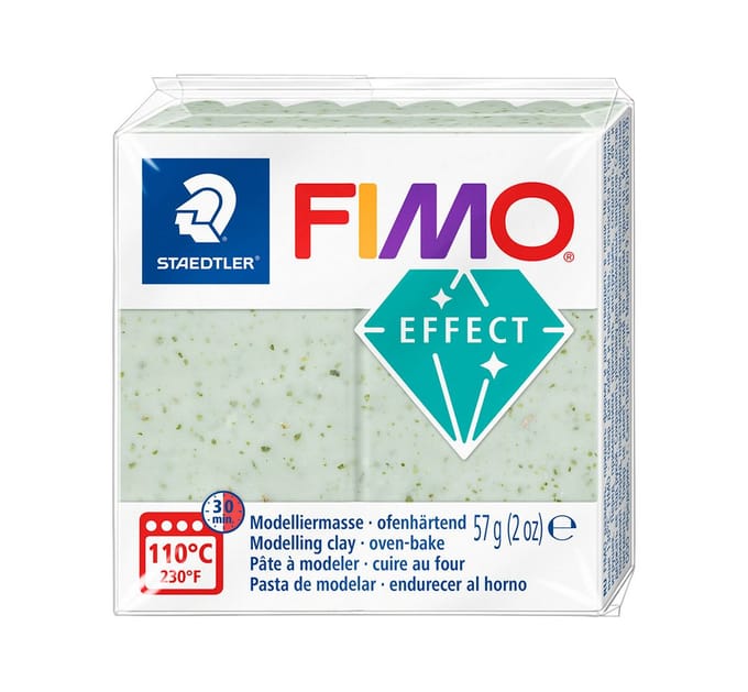 FIMO effect ovenhardende boetseerklei standaard blokje 57 g - botanical spirulina