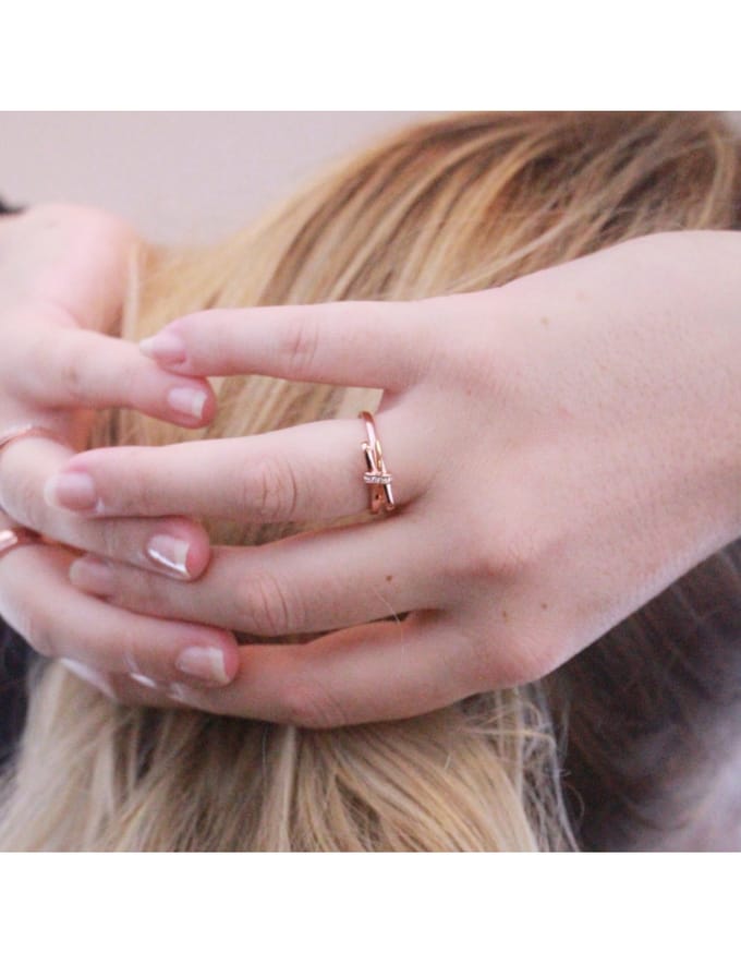 Luminous Bow ring - Oostenrijks kristal