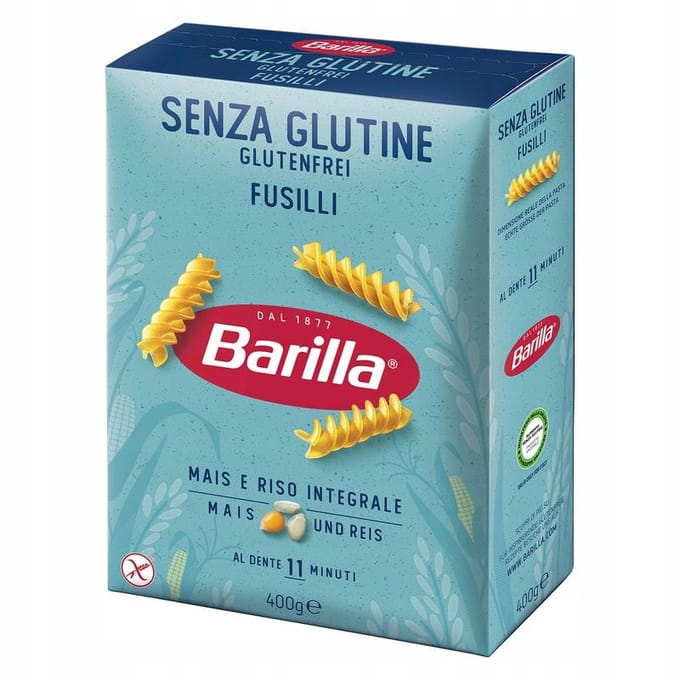 Glutenvrije pasta Barilla Fusilli 400g Italiaans