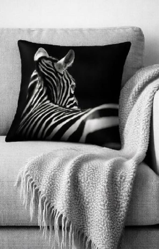 Monochrome Zebra Collection Kussenhoes - 45x45 cm