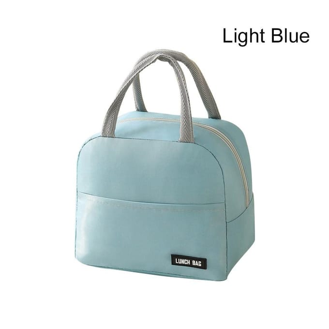 Kind Student Picknick Opbergtas Lunchbox Geïsoleerde Thermische Tas Ontbijt Organizer Koeltas gray