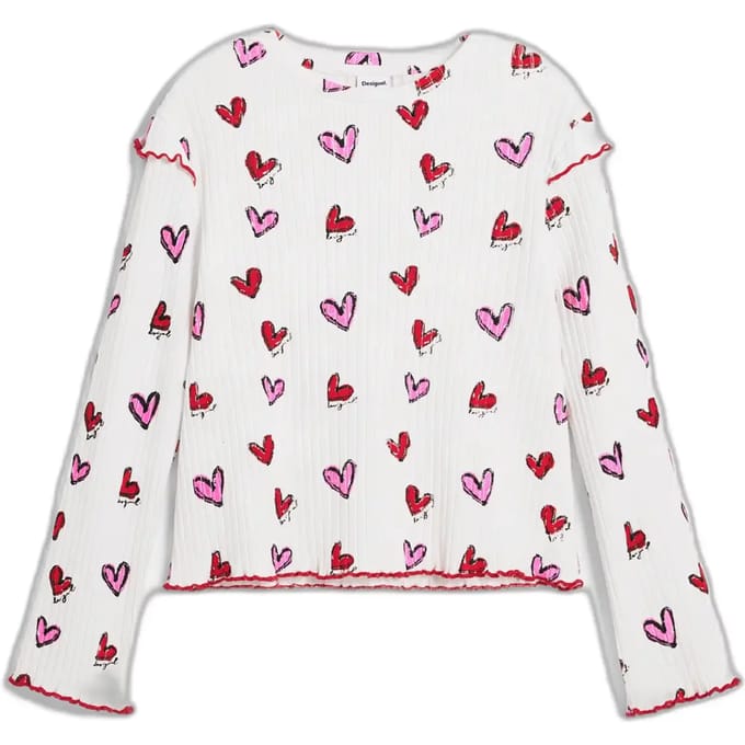 Meisjes-T-shirt met lange mouwen Desigual Amore