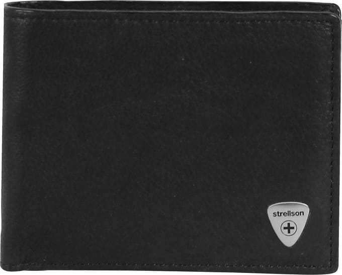 strellson Leren Portemonnee Harrison Billfold H8 Wallet Black Zwart