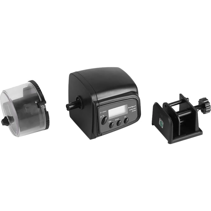 Digitale LCD Elektronische Visvoeder Dispenser Timer Automatische Aquarium Tank Voedermachine gray