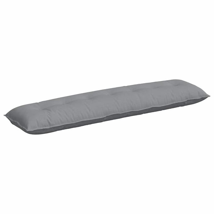 vidaXL - Rugkussen - Lichtgrijs - 200 - x - 19 - x - 50 - cm - Stof