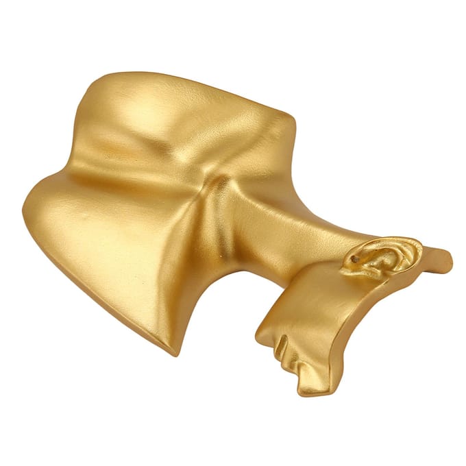 Gouden Sieraden Display Buste Hars Elegant Ketting Oorbellen Display Mannequin Standaard voor Sieraden brown