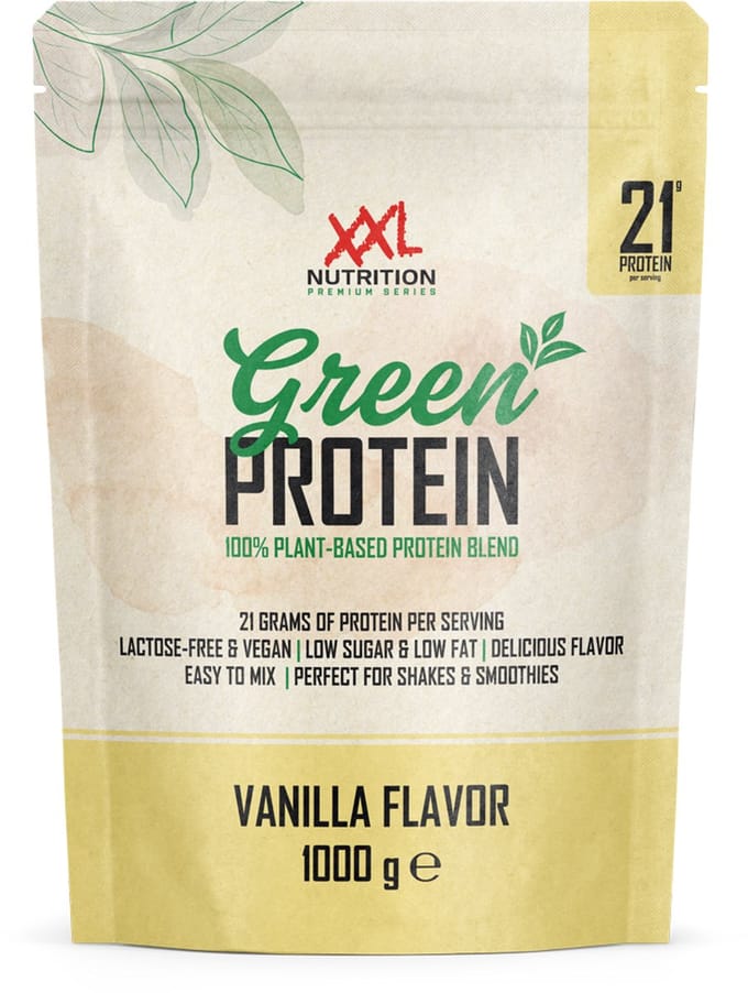 XXL Nutrition - Green Protein - Vanille - Vegan Eiwitpoeder - 1000 g
