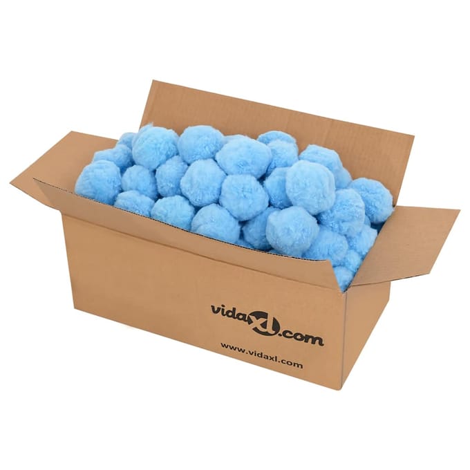 vidaXL - Zwembadfilterbal - antibacterieel - 700 - g - polyetheen - blauw