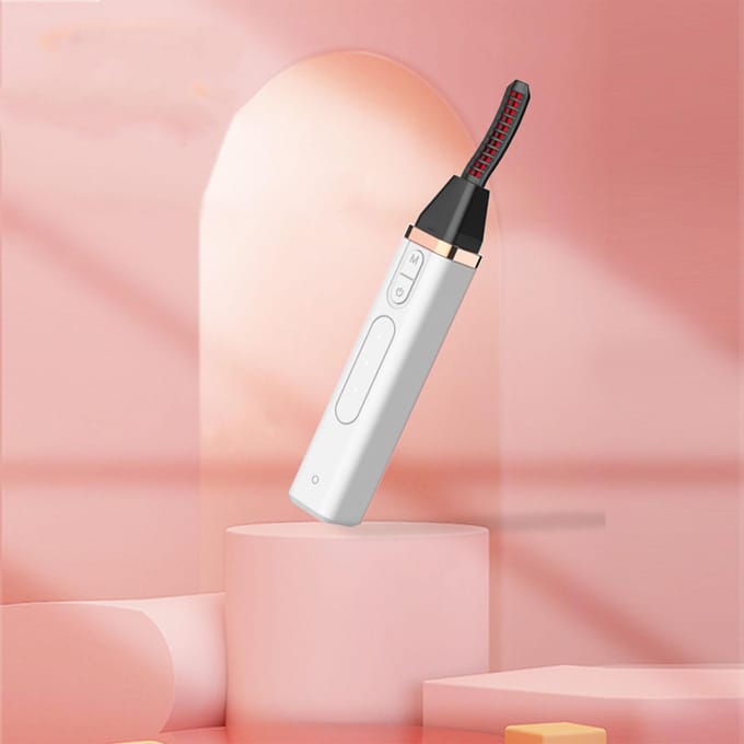Verwarmde Wimperkruller Kam USB Oplaadbare Elektrische Verwarmde Wimperkruller met Kam voor Lang wit