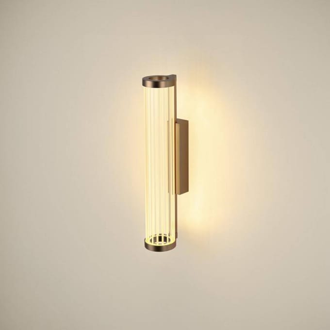 SLV LED wandlamp Quimera, koperkleurig, hoogte 41 cm, CCT