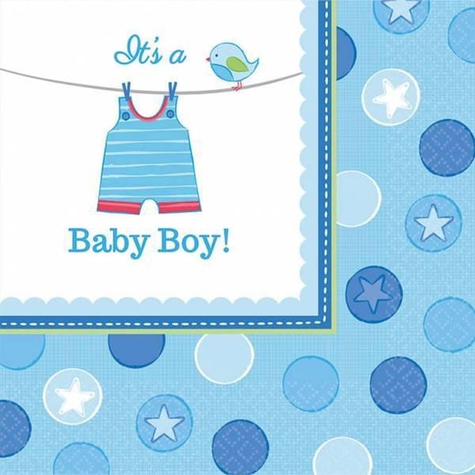 Servetten Babyshower Blue