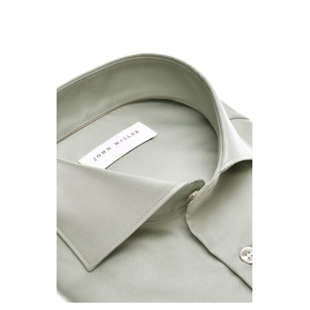 John Miller Overhemd Tailored Fit N  Groen 5142641