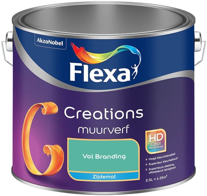 Flexa - Creations Muurverf Zijdemat - Vol Branding - Mengverf - 2,5 L