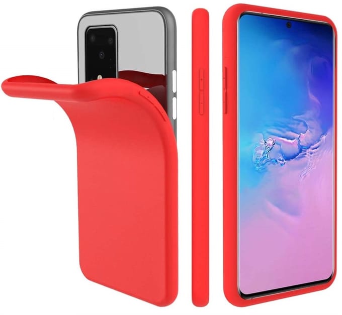 Nano Silicone backcover hoesje Geschikt Voor Samsung Galaxy S20 - Rood