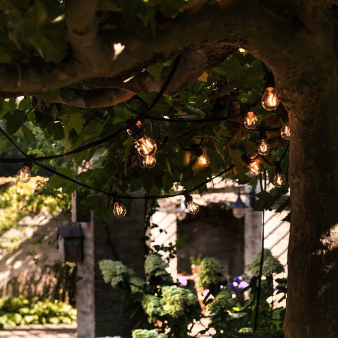 PR Home lichtketting voor buiten Bright, helder / zwart, 720 cm