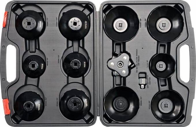 Yato Oliefilter Dop Set 13 Delig 3/8" & 1/2" Aandrijving