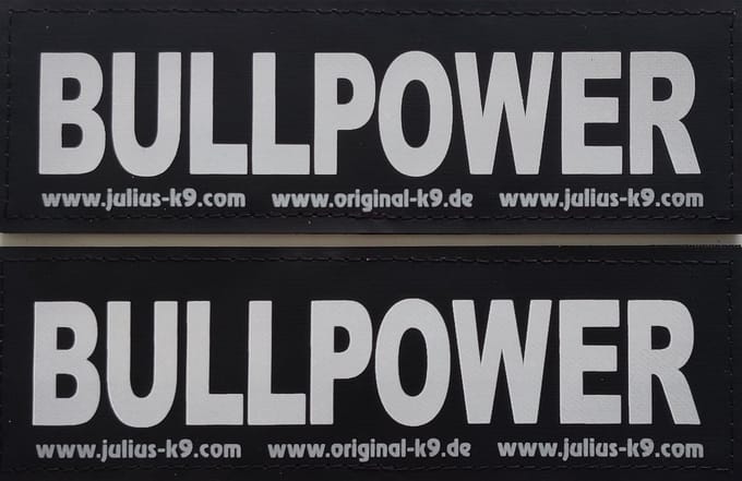 Julius K9 Tekstlabel – Bullpower Groot