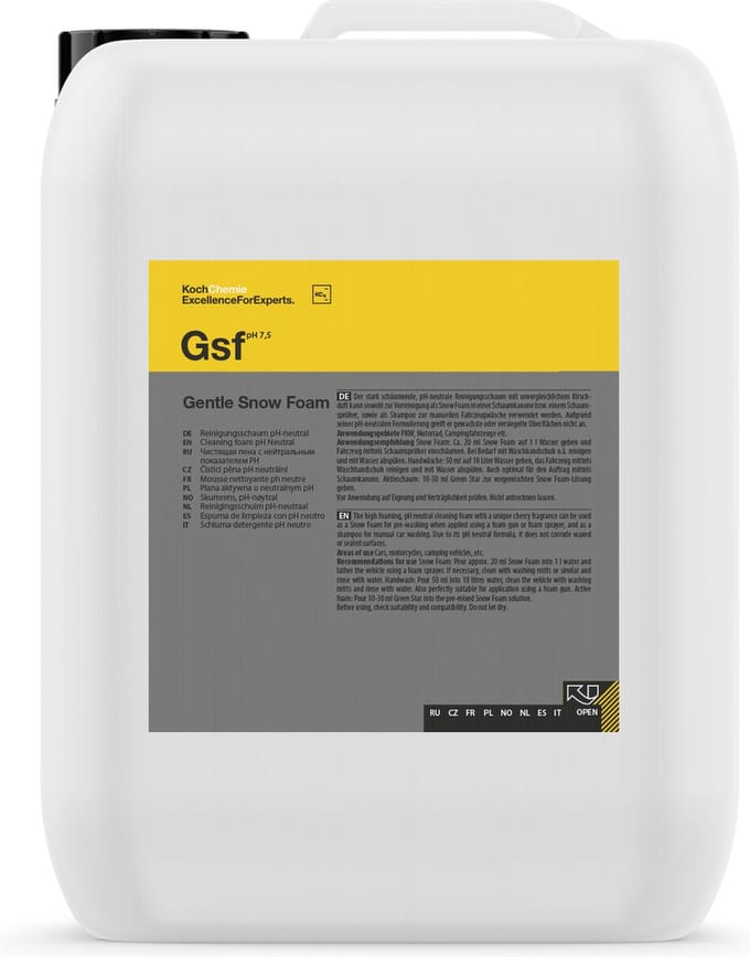 Koch Chemie GSF Gentle Snow Foam - pH neutraal - 5000 ml - voor auto, motor, boot