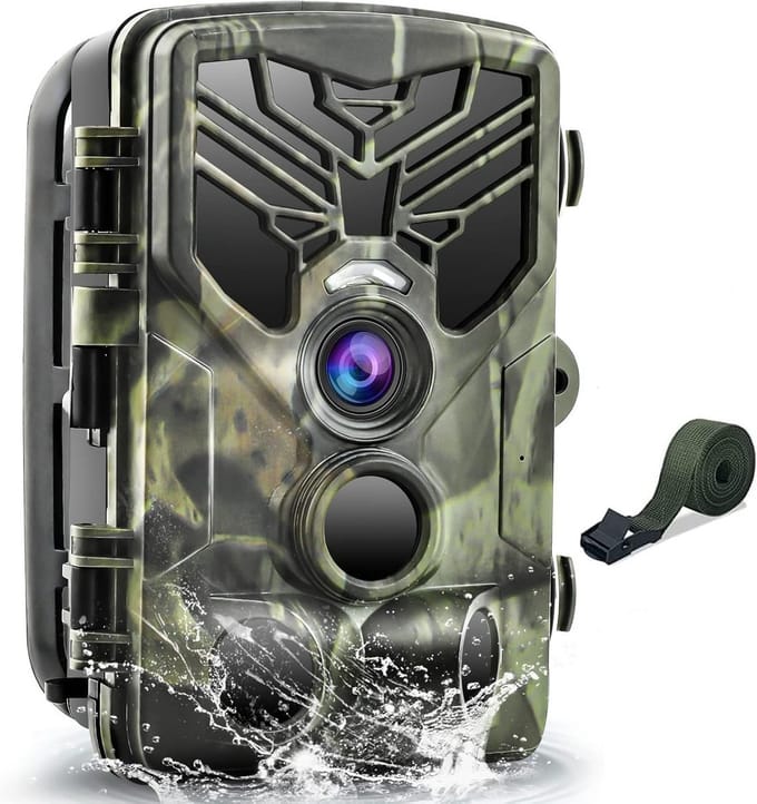 Wildcamera met Nachtzicht - Buitencamera - Waterdicht - Full HD - Natuurcamera