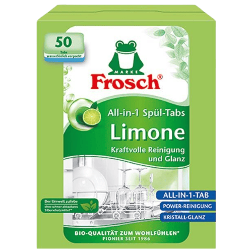 Frosch Lemon All-In-1 Vaatwastabletten - 50 stuks