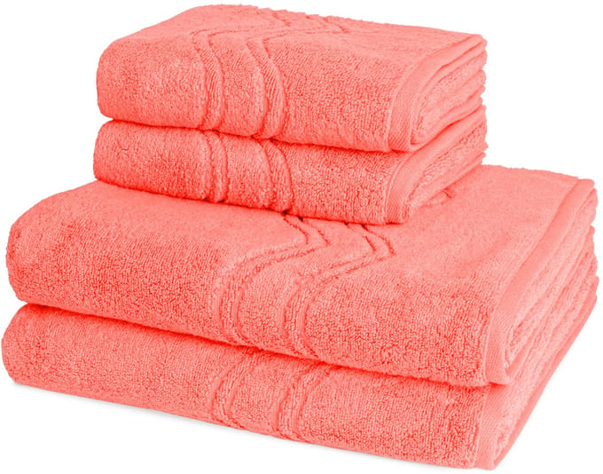 Ross Dames en Heren 2 X handdoek 2 X douchedoek - per set Cashmere feeling
