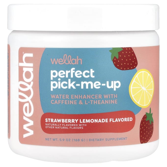 Wellah Perfect Pick-Me-Up, Aardbeienlimonade, 167 ml (168 g)