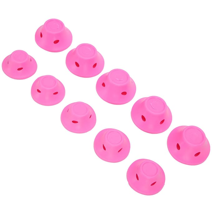 Haarkrullers Zonder Hitte Rubber Roze Zonder Clip Haarkrullers Styling Golvend Kapsel Tool pink