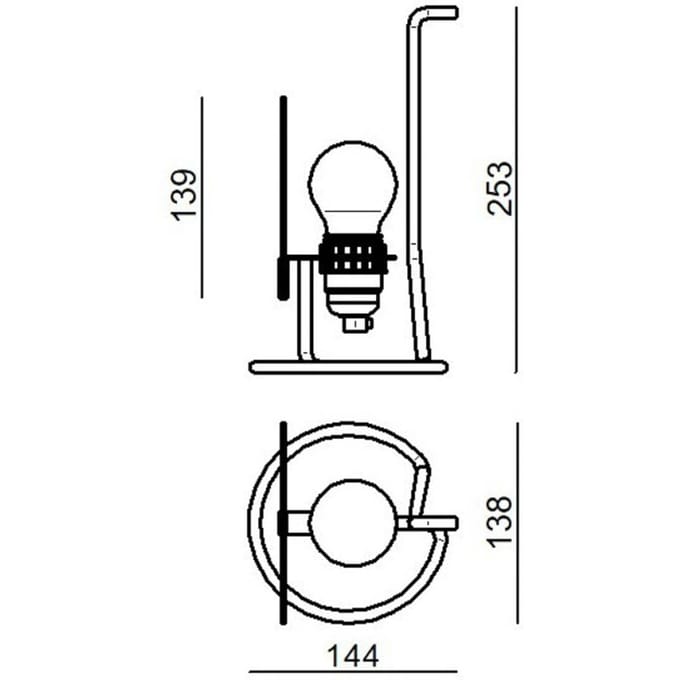 Stilnovo Bugia LED tafellamp wit
